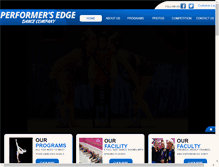 Tablet Screenshot of performersedgedanceco.com